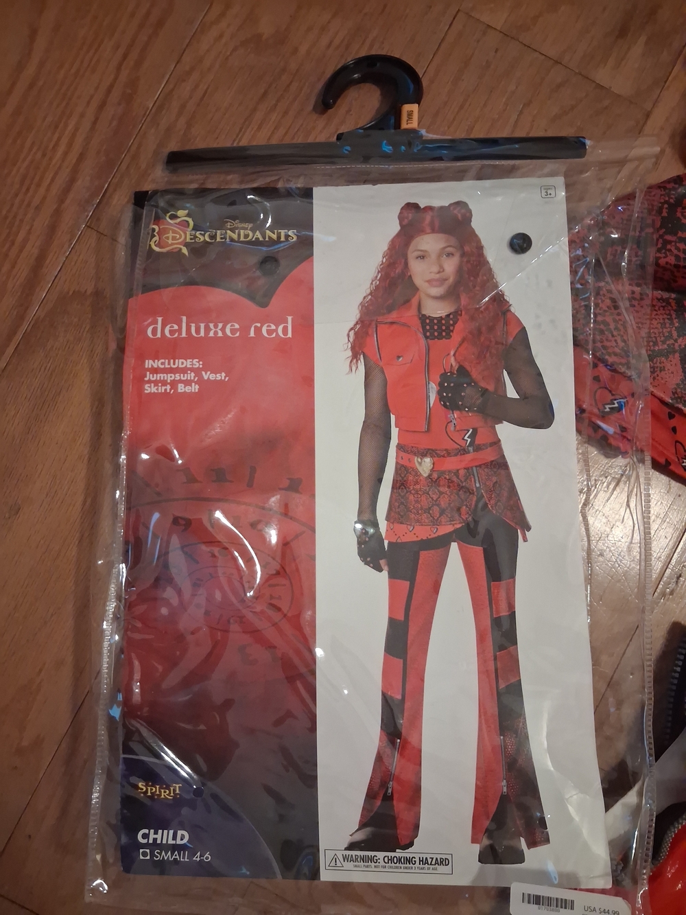 Disney Descendants Deluxe Red Mal Costume with Black Accents. Size Small - Picture 1 of 2